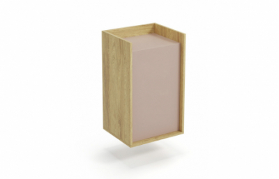 Шкаф MOBIUS 1D цвет: дуб хикора/белый