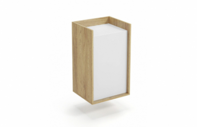 Шкаф MOBIUS 1D цвет: дуб хикора/белый