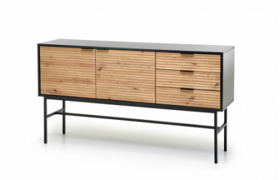 Комод MURANO KM-1, цвет: дуб ремесленный/черный