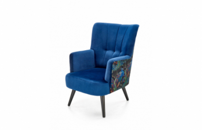 Кресло PAGONI: темно-синий / черный