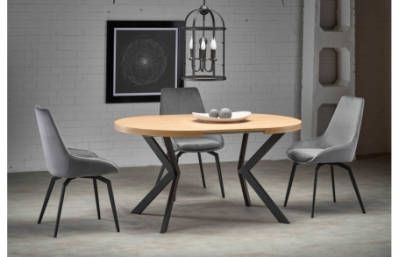 Стол PERONI золотой дуб/черный