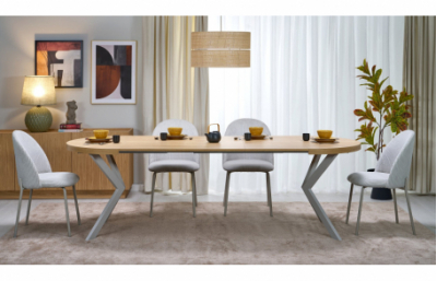 Приставной стол PERONI, дуб хикора / кашемир