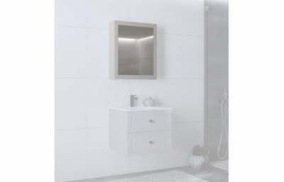 зеркальный шкаф, TORETO SLU-60, кашемир