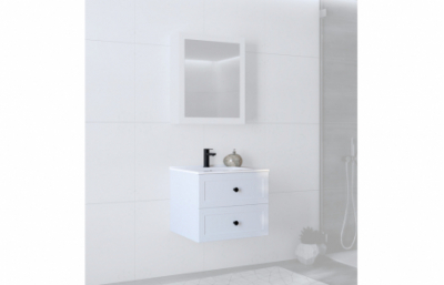 Тумба под раковину, TORETO SU-60, белый матовый
