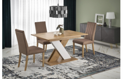 Приставной стол XARELTO, дуб ланселот / белый