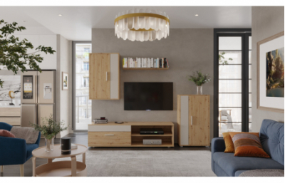 Цвет комплекта BENSON: дуб ремесленный / кашемир