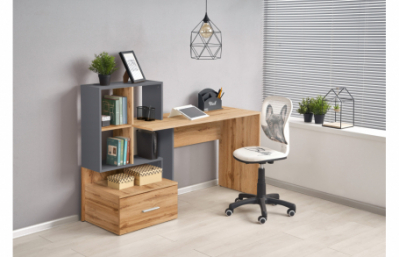 Стол письменный GROSSO дуб вотан / антрацит