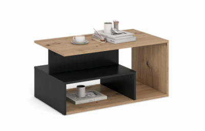 IVA журнальный столик, дуб ремесленный / черный