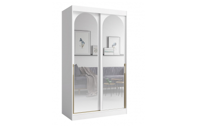 Lükandustega riidekapp peeglitega Modin 1200