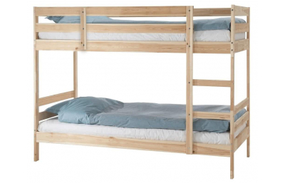 Двухъярусная кровать массив Пирус 900x1900