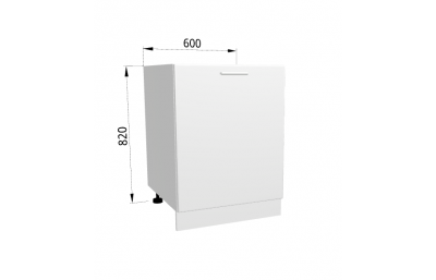 DD60 Шкаф 600х540х820 белый