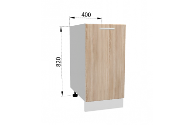 DD40 Шкаф 400х540х820 сонома