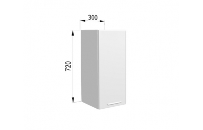 WD30 Kapp 300х310х720 valge