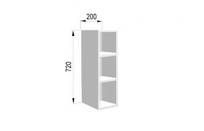 WD20 Kapp 200х290х720 valge