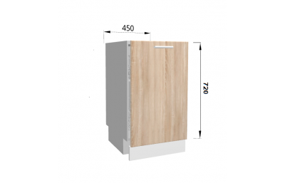 DFZ45 Фасад для посудомоечной машины 450х720...