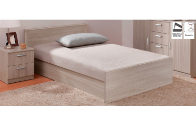 Bed with lift mechanism 1200