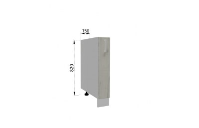 DС15 Сargo kapp 150х540х820 tamm kraft valge