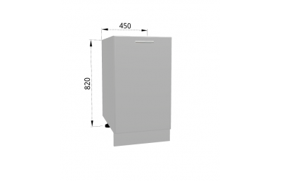 DD45 Шкаф 450х540х820 белый
