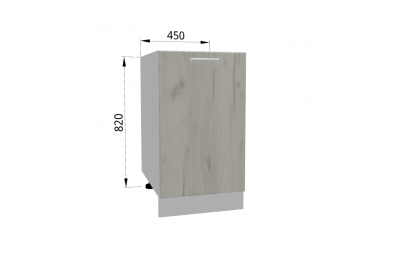 DD45 Kapp 450х540х820 valge tamm kraft