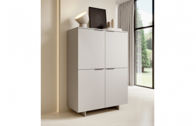 Комод ALMA KOM 4D песочно-бежевый (кашемир)