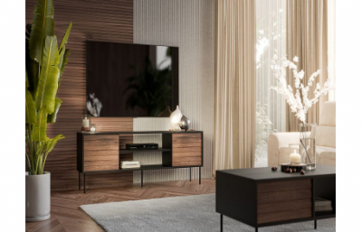 Стойка для телевизора CORTINA 180 EF черный/орех