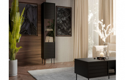 Шкаф CORTINA черный/черный