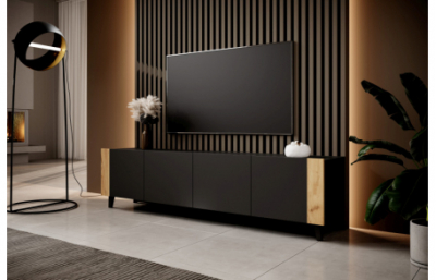 FARO TV Sand черный/черный/крафтовый дуб