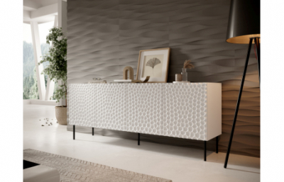 Комод HOLE 190 белый коврик/белый коврик