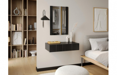 Туалетный столик ISLA черный коврик