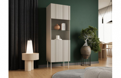 Витрина ISLA cabinet 60 бежевый