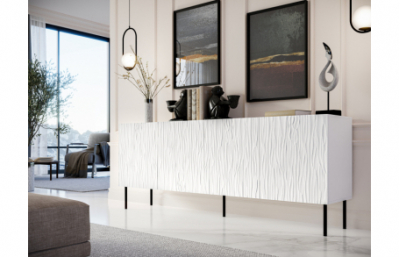 Комод JUNGLE 190 белый коврик/белый коврик