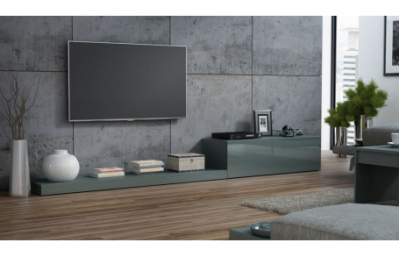 Подставка для телевизора LIFE серый/серый глянец