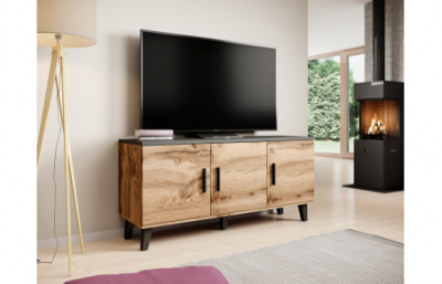 Комод LOTTA 150 3D wotan дуб/черный