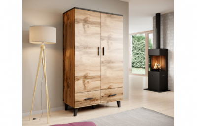 LOTTA шкаф дуб вотан/черный