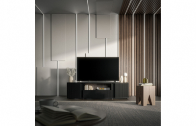 Стойка для телевизора MICHELLE черный/дуб викинг