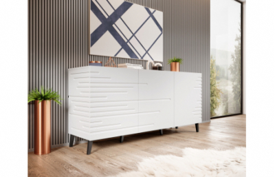 Комод NOVA матовый белый