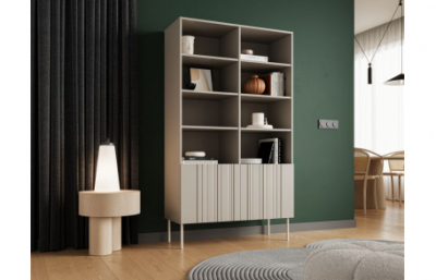 Книжный шкаф ISLA 100 бежевый