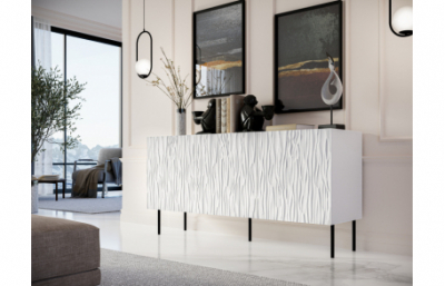 Комод JUNGLE 152 белый коврик/белый коврик