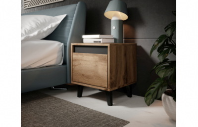 ночной шкаф NORD votan дуб/антрацит