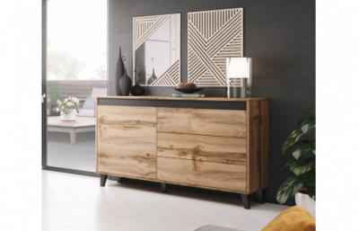 Комод NORD антрацит/черный