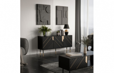 Комод MOUNTAIN 150(3D) черный