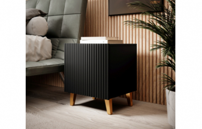 Ночной столик PAFOS черный/черный