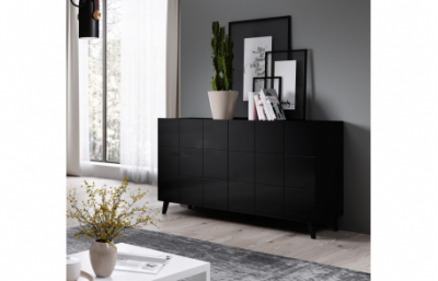 Сундук Drwewr KOM2D REJA черный глянец/черный...