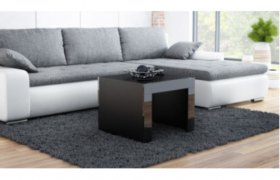 Кофейный столик TESS SQUARE черный/черный