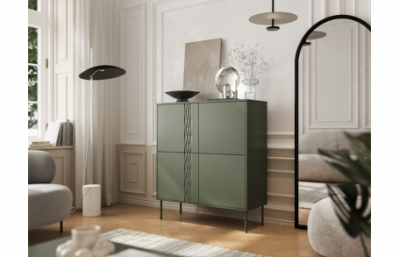 Комод TRESSE 4D зеленый