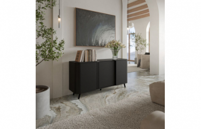 Комод VOLARE 150 (3D) черный мат/черный мат