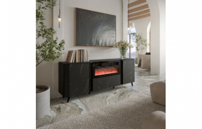 Комод VOLARE черный мат/черный Сан-Себастьян