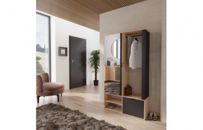 Прихожая MILO waredrobe artisan/black