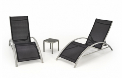 EMBOLO комплект из 2 шезлонгов + столик